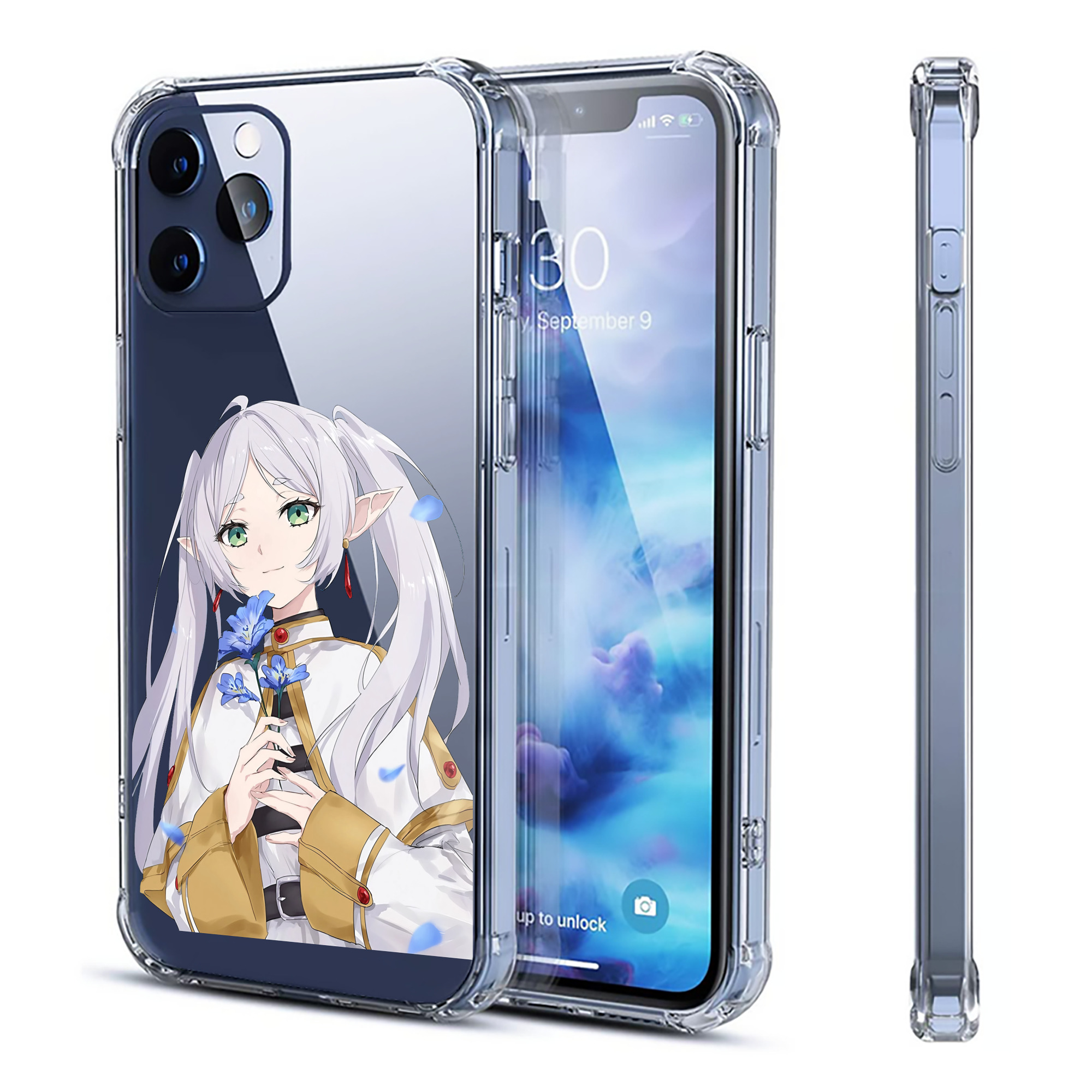 （画像用） 葬送のフリーレン Frieren 【iPhone 12シリーズ対応】透明スマホケース（クリアソフトケース）